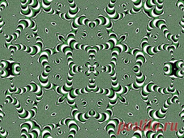 Фрактальных орнамент с иллюзией движения. 

Digital Patterned Ornament  Free Stock Photo HD - Public Domain Pictures