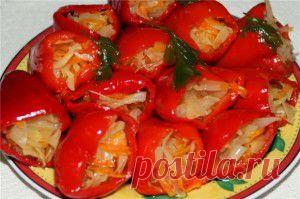 Фаршированный перец овощами