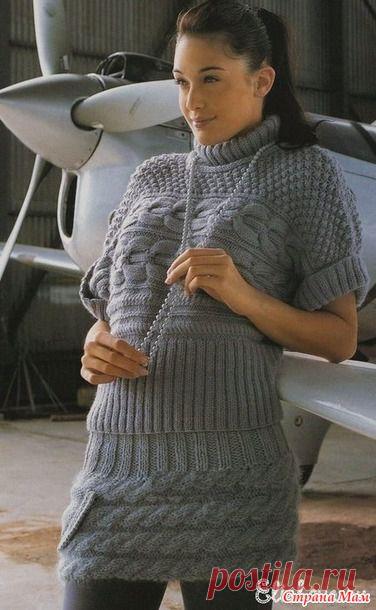 Два свитера и юбочка толстыми спицами - Вязание - Страна Мам
