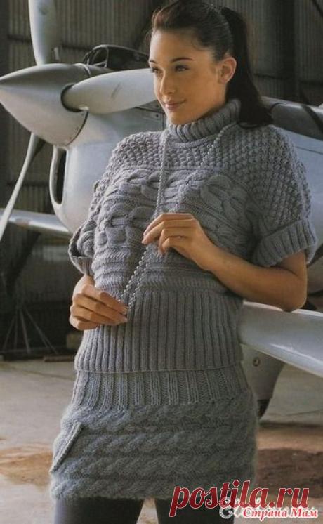 Два свитера и юбочка толстыми спицами - Вязание - Страна Мам