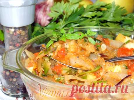 Овощная икра с яблоками