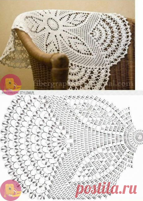 Салфетка крючком — Сделай сам, идеи для творчества - DIY Ideas