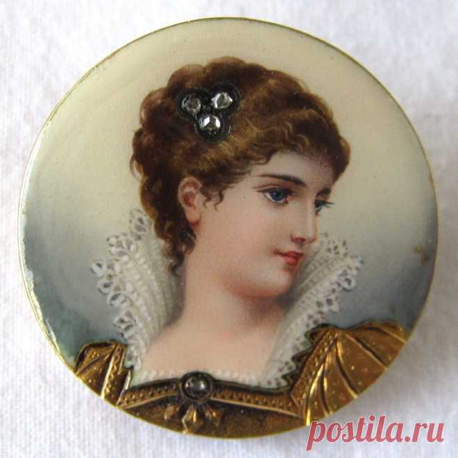 Fine Art Nouveau High Karat Gold Swiss Enamel Diamond Pin | eBay