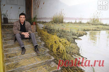Художник использовал подъезд как холст