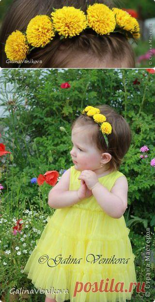 Одуванчик из ленты | Своими руками