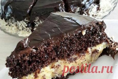 Нежный торт «Баунти». Очень мокрый, сочный и тает во рту - Идеальная хозяйка