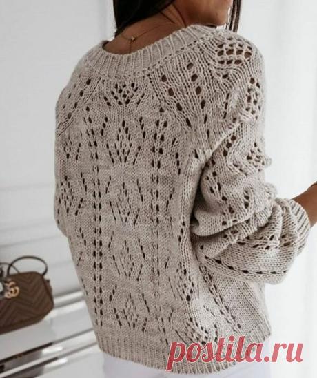 Узор "ромбы" в моделях связанных спицами. Схемы. | Марусино рукоделие | Яндекс Дзен