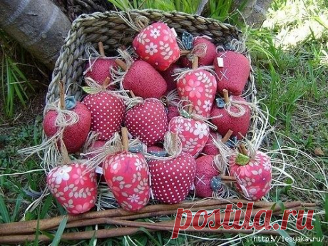 Текстильные яблочки своими руками!
