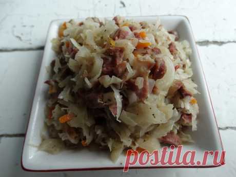 Сочная тушеная капуста (свежая и квашеная) с мясной начинкой. Рецепт «Шукрут». Просто бесподобная вкуснятина