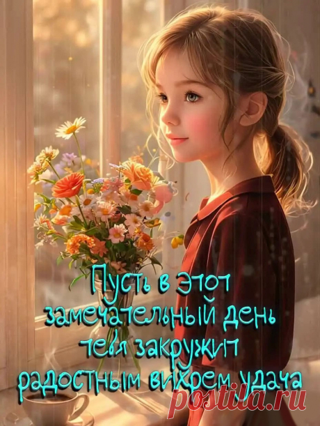 Открытка доброго дня с пожеланием