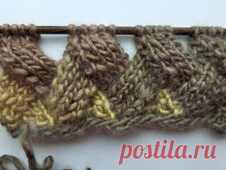 Stricken mit eliZZZa * Entrelac in Reihen ohne Wenden * Video #01