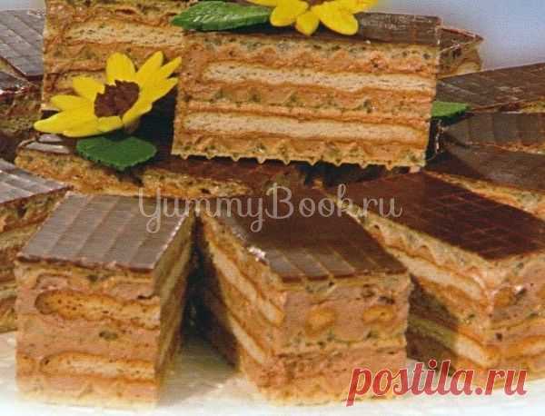 Торт из печенья и вафель - пошаговый рецепт с фото