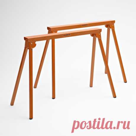All Steel Folding Sawhorse - Pair Portamate PM-3300T. TWO 33-Inch Tall Fold-up Heavy Duty Saw Horses. Fully Assembled, 1, 000lb. Capacity (500lbs. each) and Quickly Folds Up for Easy Storage - - Amazon.com