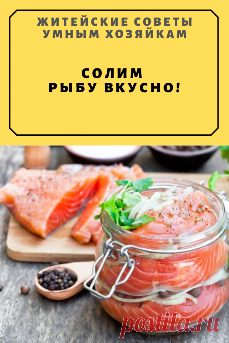 Солим рыбу вкусно! | Житейские Советы