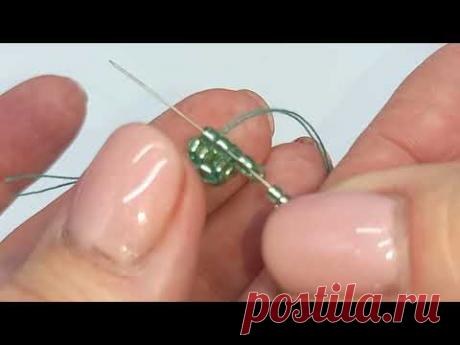 МК бисерный жгут иглой. Простой способ!
