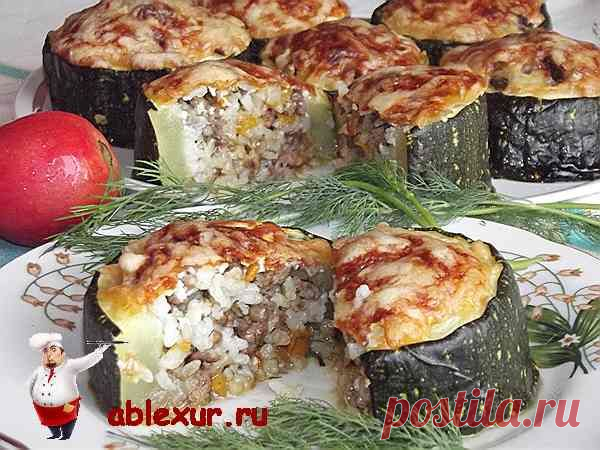 Кабачки в духовке с фаршем. Рецепт с пошаговыми фото