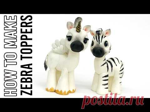 How to make Zebra & Unicorn cake toppers