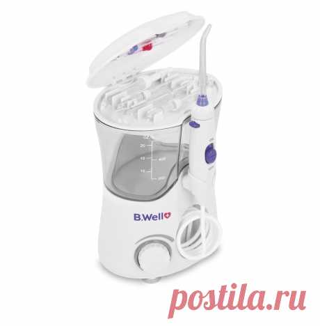 Ирригатор для полости рта B.Well WI-922
В этом приборе все предусмотрено для профессиональной очистки зубов и полости рта.