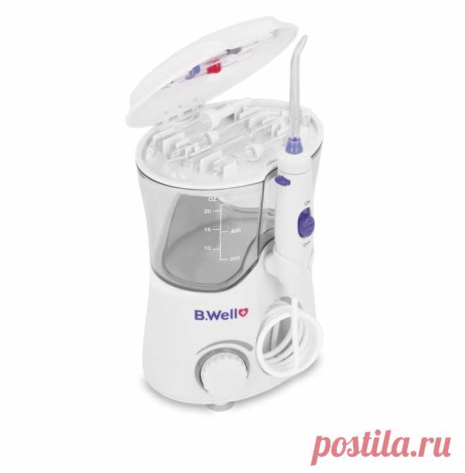 Ирригатор для полости рта B.Well WI-922
В этом приборе все предусмотрено для профессиональной очистки зубов и полости рта.