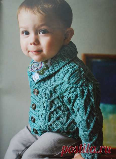 Вязание жакета Fynn, Rowan Summer Baby