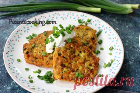 Гречані оладки з зеленою цибулею | Picantecooking