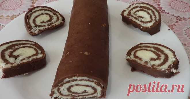 Рулет баунти, рецепт без выпечки за 10 минут       Рулет баунти - вкусный и простой рецепт приготовления. Если надо быстро приготовить сладкое к столу - это то что Вам нужно! Готовится ...