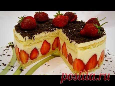Торт &quot;Фрезье&quot;(Fraisier).Видео мастер-класс..
