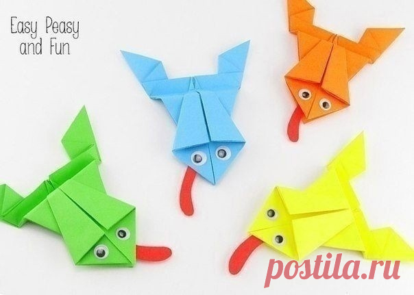 Учимся складывать лягушонка