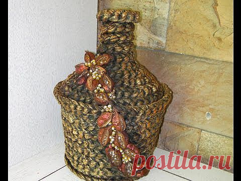 Декоративные чаши и сосуды из ветоши..