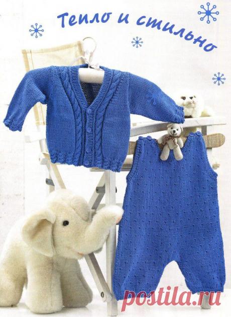 Жакет и комбинезон | Вязание спицами, крючком, схемы вязания