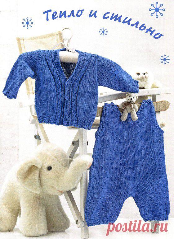 Жакет и комбинезон | Вязание спицами, крючком, схемы вязания