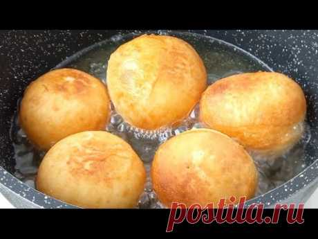 За 10 Минут 1 стакан Кефира и Целая гора вкуснятины готово! Пышки которые не впитывают масло