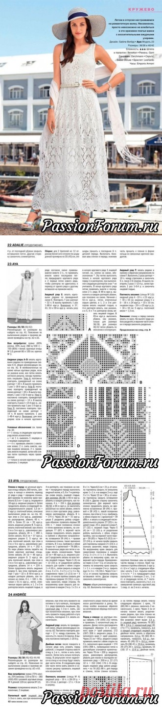 Платье спицами.