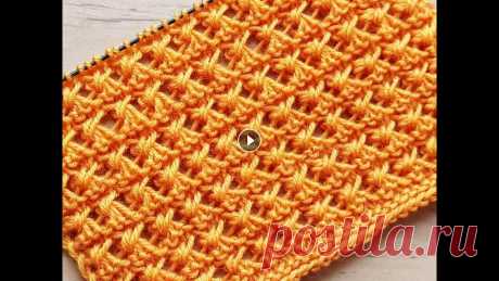 Вязание спицами. Ажурный узор для кофточки, джемпера, для детских изделий.