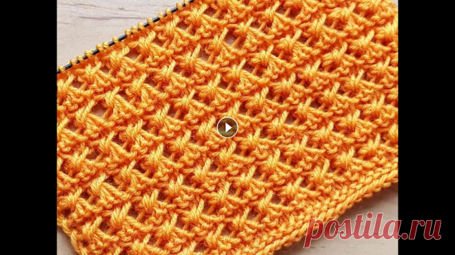 Вязание спицами. Ажурный узор для кофточки, джемпера, для детских изделий.