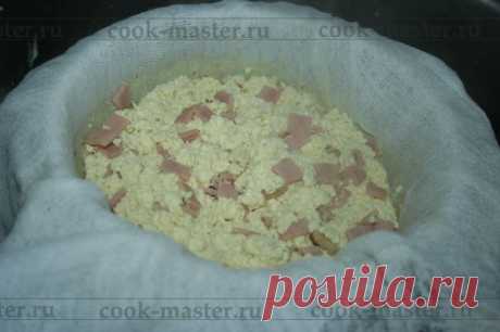 Домашний сыр с грецкими орешками и ветчиной - пошаговый рецепт приготовления с фото / COOK-MASTER.RU