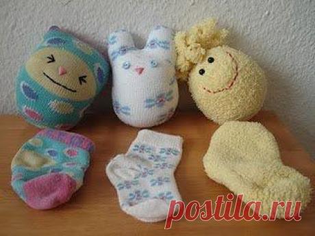 Мягкие игрушки из носков
