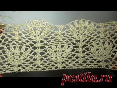 Загадочный узор крючком Кто что видит АЖУРНЫЙ УЗОР КРЮЧКОМ