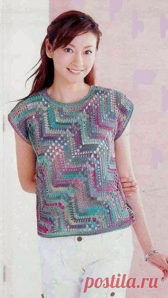 Entre um Fio e Outro: Blusa em Crochê