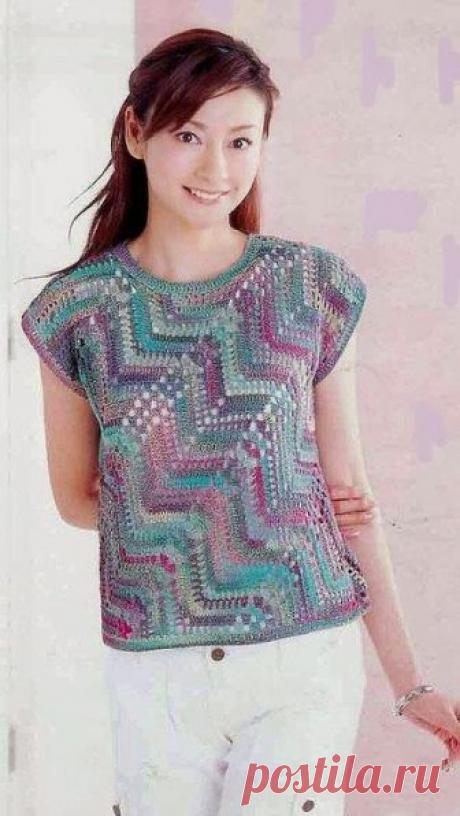 Entre um Fio e Outro: Blusa em Crochê