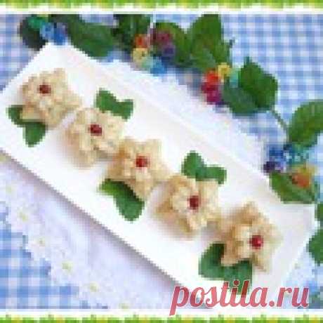 Цветы из слоеного теста Кулинарный рецепт