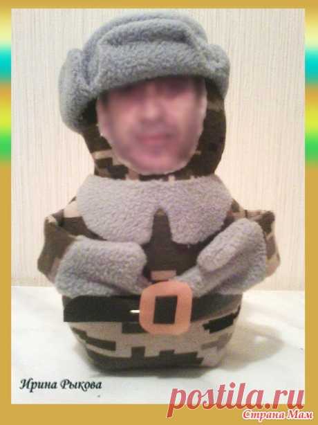 . Матрёшка-солдатик, подарок на 23 февраля. Добавила МК. - Игрушки своими руками - Страна Мам