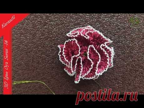 3 Boyutlu İğne Oyaları Seri - 14 "Karanfil" Yapımı