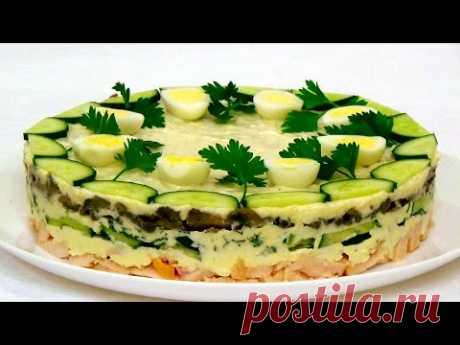 Салат "Курочка Ряба". Салат для праздничного стола. Пошаговый рецепт.