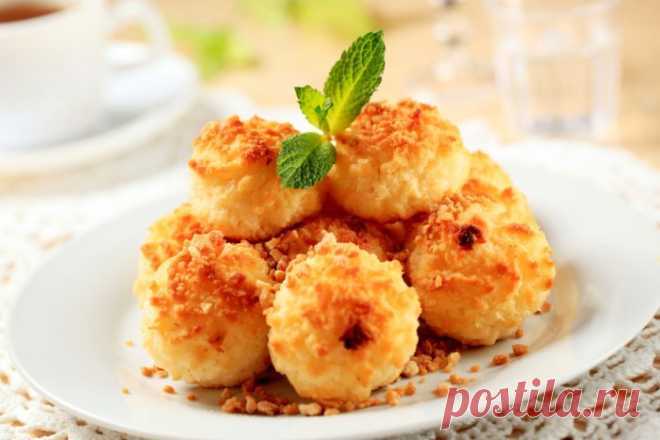 Очень вкусное кокосовое печенье за 15 минут