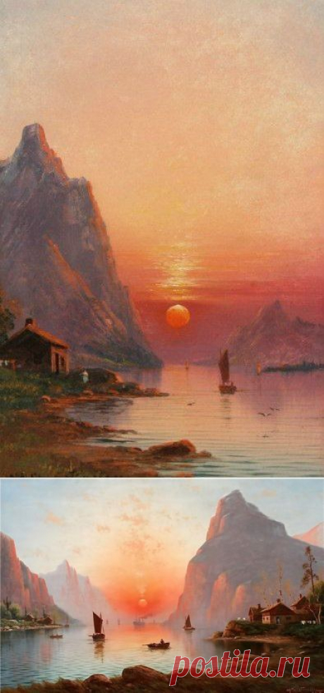 Датский художник Нильс Ганс Кристиансен (1850-1922)