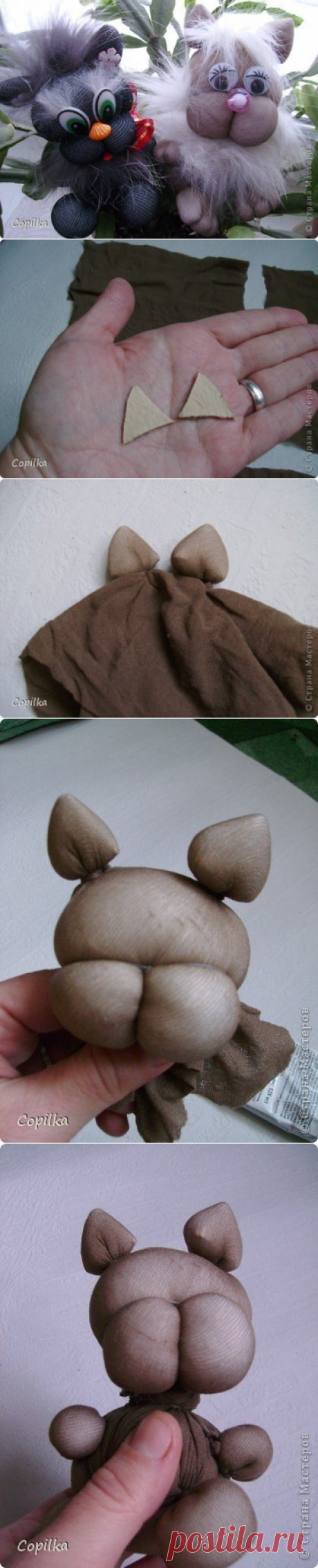Котики из колготок