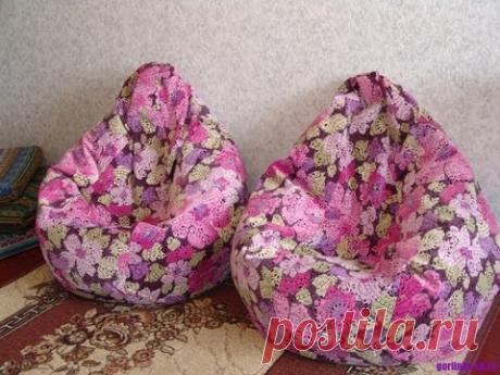 Как самому сделать кровать и кресло-грушу из полистирола + 3мк