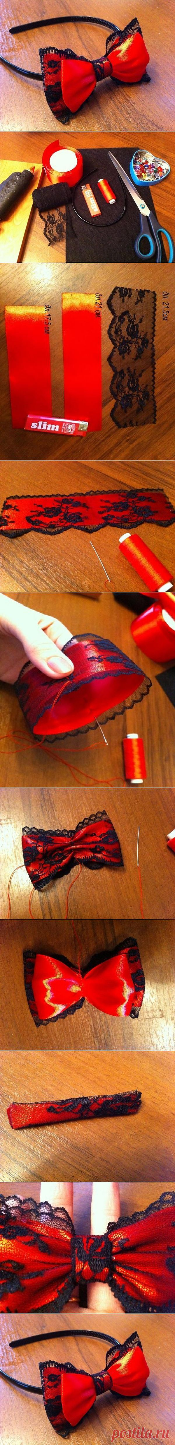 DIY повязка с бантом DIY проекты | UsefulDIY.com