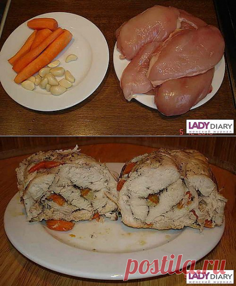 Буженина из куриного филе.
